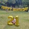 21st Birthday Decorations for Him Her 21 Balloon Number Gold Jumbo Numbers 12 Foil Mylar Balloon (Gold)